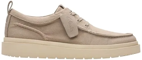 CLARKS Unisex Polden Moc Shoes, Grey Canvas, 46 EU von Clarks