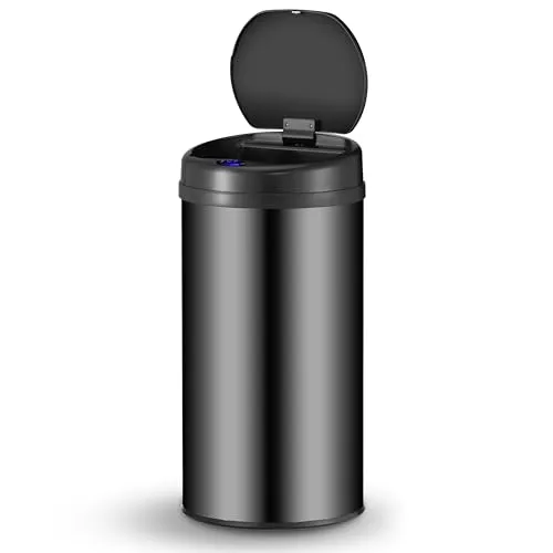 Juskys Automatik Mülleimer mit Sensor 40L in schwarz von Juskys