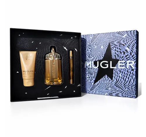 ALIEN GODDESS Set - 3 Stück - Damendüfte Set mit 60 ml Eau de Parfum, 50 ml Bodylotion und 10 ml Eau de Parfum. Verführerische Duftnoten für die innere Sonnengöttin – ein exklusiver Duft von Thierry Mugler.