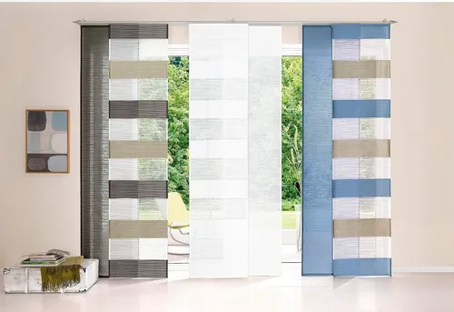 HOME WOHNIDEEN Schiebegardine Sarnia, halbtransparent in weiß von Home Wohnideen