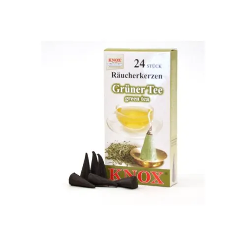 - Räucherkerzen - Grüner Tee 24 Stk., Kegel 013280