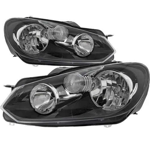 Scheinwerfer Set für VW Golf VI 6 1K AJ5 Bj. 08-13 mit Stellmotoren - Frontscheinwerfer Set für VW Golf VI, inklusive Stellmotor für Leuchtweiteregelung, bietet optimale Sicht und Sicherheit beim Fahren.