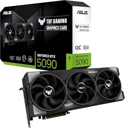 ASUS TUF Gaming GeForce RTX 5090 OC - 32GB GDDR7 - Grafikkarten mit 32 GB GDDR7 für beeindruckende Gaming-Leistung und Unterstützung von 4K-Spielen, ideal für leidenschaftliche Gamer.