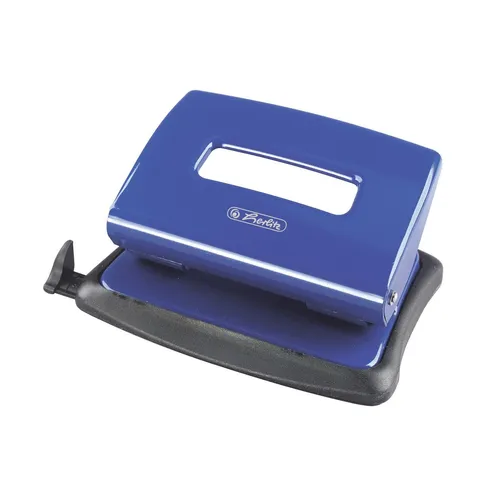 Bürolocher 1,6 mm mit Anschlagschiene blau
