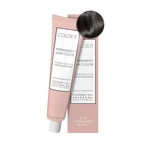 COLOR.IT by BM - Permanente Haarfarbe in Salonqualität, 100ml (5.11 Hellbraun Asch Intensiv, 1er Pack)