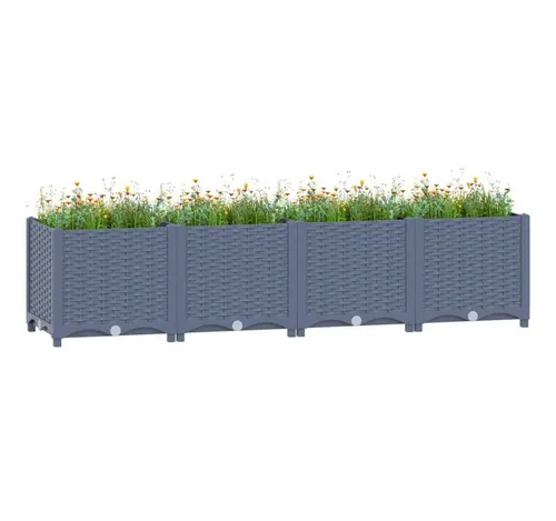 furnicato Hochbeet 160x40x38 cm Polypropylen