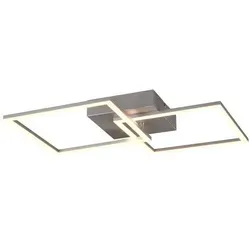 Trio R64492187 LED Anbau-Kronleuchter Trail – 20W, 2250 lm, 3000K - Moderne LED-Deckenleuchte TRAIL mit verstellbarem Design für individuelle Lichtakzente. Ideal für Wohnzimmer und Schlafzimmer, energieeffizient mit 80% weniger Verbrauch.