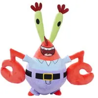 SPB Mr. Krabs 35cm - Nachhaltiger Plüschfreund - Plüschfigur aus recyceltem Füllmaterial, ideal für umweltbewusste Kinder und Fans, geeignet ab 0 Monaten.