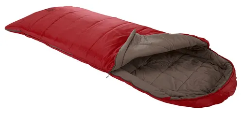 GRAND CANYON Schlafsack UTAH 205 rot - Schlafsack für Komfort und Wärme, ideal für Camping und Outdoor-Aktivitäten mit einer Länge von 225 cm und aus hochwertigem, leichtem Polyester.