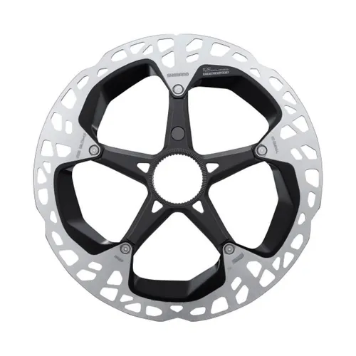 SHIMANO 203mm Centr Lock Fahrradbremsen - Bremsscheiben in Mehrfarbig, langlebig und robust dank zusätzlicher Hitzebehandlung für eine verlängerte Lebensdauer.