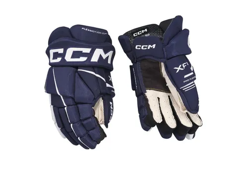 CCM TACKS XF 80 Junior Eishockeyhandschuhe - Junior Eishockeyhandschuhe mit anatomischem Design für optimale Beweglichkeit. Hochwertige Materialien sorgen für Komfort und Schutz, ideal für den Einsatz im Wettkampf.