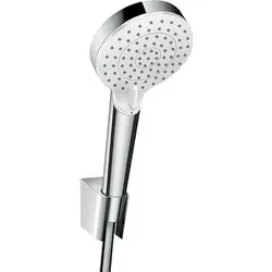 hansgrohe Crometta Vario Wannenset 26691400 - 125 cm, weiss-chrom, mit Rain & IntenseRain Strahlarten für ein entspannendes Duscherlebnis