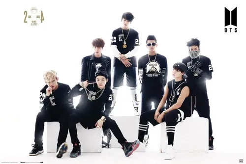 BTS Black And White Maxi Poster Wandposter Plakat 91,5x61 cm