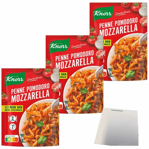 Knorr Penne Pomodoro Mozzarella 3er Pack 3x181g Packung usy Block