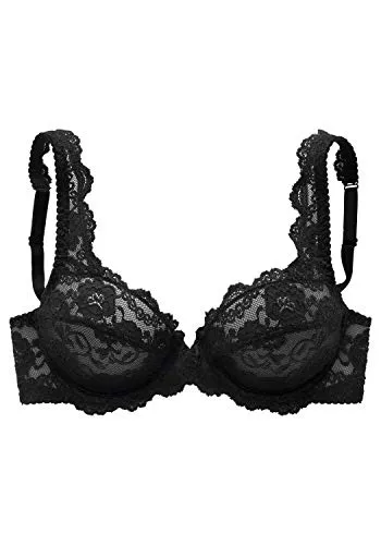 PETITE FLEUR Damen Bügel-BH Spitzen ohne Wattierung im 2er-Pack - Eleganter Bügel-BH im 2er-Pack mit feiner Jacquardspitze. Ideal für großen Größen, bietet Komfort und Stil zugleich. Entworfen mit Hingabe in Hamburg.