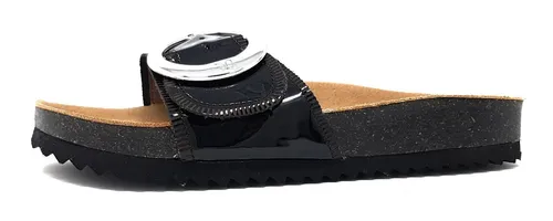 Caprice Damen Pantolette 9-9-27400-20, Black PATENT, 38 EU - Pantoletten für Damen mit G-Weite und innovativer Climotion Sohlentechnologie für optimalen Tragekomfort den ganzen Tag.