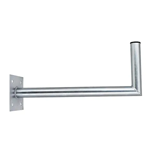 PremiumX 60cm Wandhalter Stahl verzinkt SAT Antenne Wandhalterung Wand Montage Halter Wandabstand 60 cm Ø 48mm
