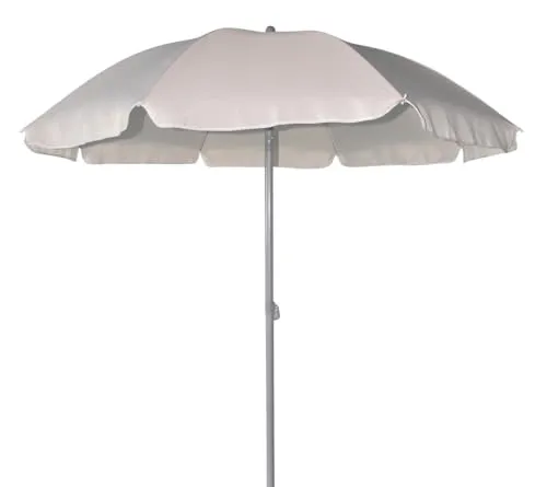 TrendLine Sonnenschirm creme, Ø 180 cm - Sonnenschirm in elegantem Creme, Ø 180 cm, bietet optimalen UV-Schutz und einen stabilen Stand für entspannte Stunden im Freien.