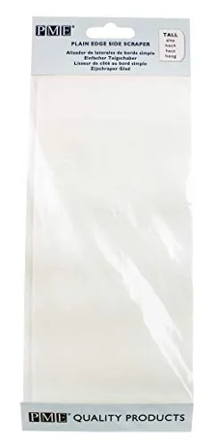 PME PS41 Uni Rand Kunststoff Seite Schaber, Plastik, weiß, 20.3 x 9.3 x 0.2 cm