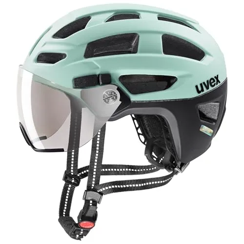 uvex Finale Visor Fahrradhelm, Jade-Black matt, 52-57 cm