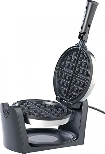 180° Drehbares Waffeleisen für Belgische Waffeln - Waffeleisen für Belgische Waffeln, schwenkbar mit Bräunungsregler und Antihaftbeschichtung für perfekte Ergebnisse. Ideal für Waffelliebhaber!