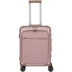 Travelite Next Trolley S 4-Rad Rosé mit Vortasche in pink von travelite