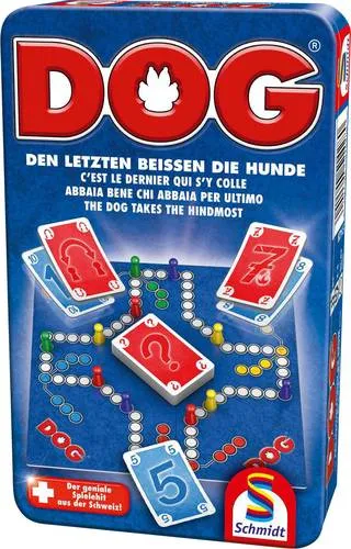 DOG Bring-Mich-Mit-Spiel - Gesellschaftsspiel im praktischen Reiseformat, ideal für unterwegs und Familienausflüge, in stabiler Metallbox.