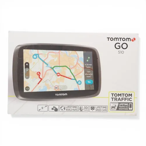 TomTom GO 510 M World 152 Lifetime HD-Traffic + Free LMU 3D Maps Tap&Go GPS WOW