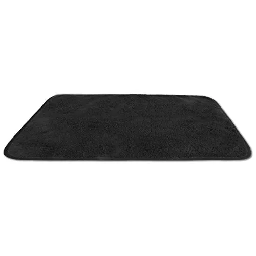 Bestlivings Schwarze Tierdecke Lammflor 90x140 cm