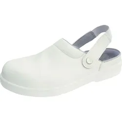 Portwest FW82 Steelite Sicherheitsclog SB AE WRU White Gr. 42 - Halbschuhe mit selbstreinigender Laufsohle, ideal für Reinräume und die Lebensmittelindustrie. Rutschhemmend und wasserresistent für höchsten Komfort und Sicherheit.
