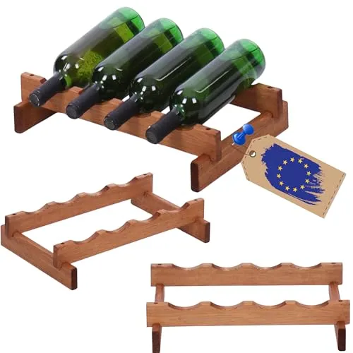 MODO24 Weinregal aus Holz – Modulares Flaschenregal für 4 Flaschen - Das MODO24 Weinregal bietet eine flexible modulare Lösung zur individuellen Aufbewahrung Ihrer Weinsammlung. Aus hochwertigem Holz gefertigt, vereint es modernes Design mit praktischer Funktionalität und ist ideal für vielfältige Wohnstile.