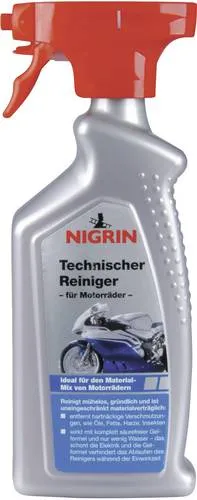 Nigrin 74120 Motorradreiniger 500ml - Autopflege & Motorradpflege: Effektiver, säurefreier Reiniger für alle Motorradmaterialien, entfernt selbst hartnäckige Verschmutzungen schonend und materialverträglich.