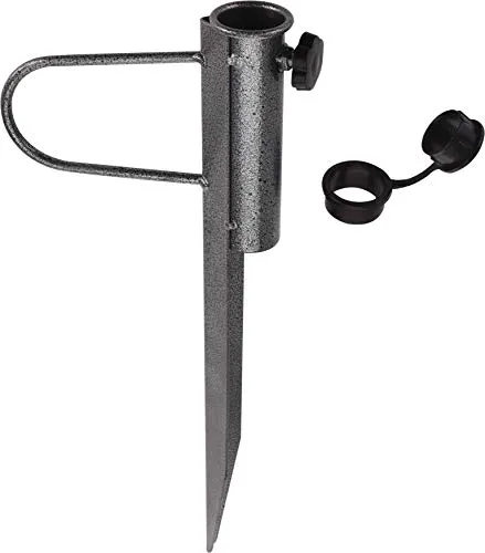 Meinposten Bodenhülse Metall Erdspieß Schirmständer Sonnenschirmständer Sonnenschirmhalter Rasendorn