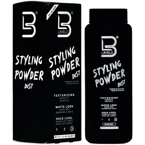 Level3 Stylingpuder 60g – starker Halt & Volumen, mattes Finish