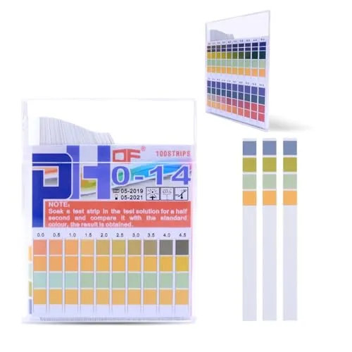 pcs PH Teststreifen,0-14 PH Wert Teststreifen Pool,Universell Urin Teststreifen Basen,PH-Streifen Pool Boden,Urinteststreifen Streifen Strips für Zu Hause,Aquarien,Laboratorien,Messbereich 100
