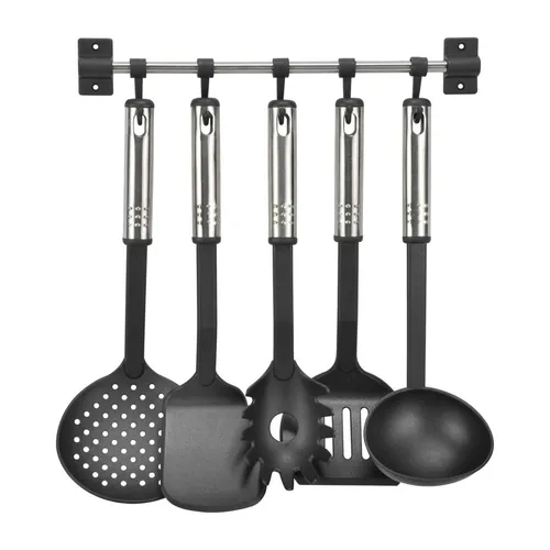 6-teiliges Küchenhelfer Set aus Edelstahl - Küchenutensilien, 6-teiliges Set mit langlebigen PP/Edelstahl-Materialien, ideal für effizientes Kochen und Backen.