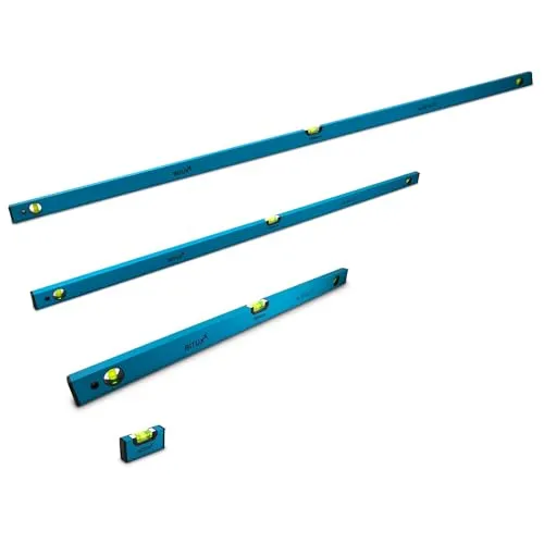 Magnetische ALU Wasserwaage 10/80/150/180cm von Bituxx - Präzise Wasserwaage mit 3 Libellen, magnetisch und tragbar – ideal für Heimwerker und Profis. Aus robustem Aluminium für langlebige Nutzung.