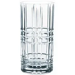 NACHTMANN Serie Square Longdrink-Set - 4 Kristallglas Gläser - Elegantes Longdrink-Set aus klarem Kristallglas, ideal für stilvolle Cocktails und Getränke, perfekt für besondere Anlässe.