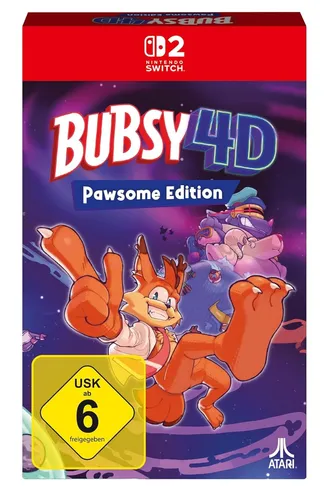 Bubsy 4D (Pawsome Edition) für Nintendo Switch 2 - Neuware - Erleben Sie das Abenteuer mit Bubsy 4D! Actiongeladenes Gameplay, tolle Grafiken und für die Nintendo Switch 2 optimiert. Ideal für Fans der Bubsy-Serie.