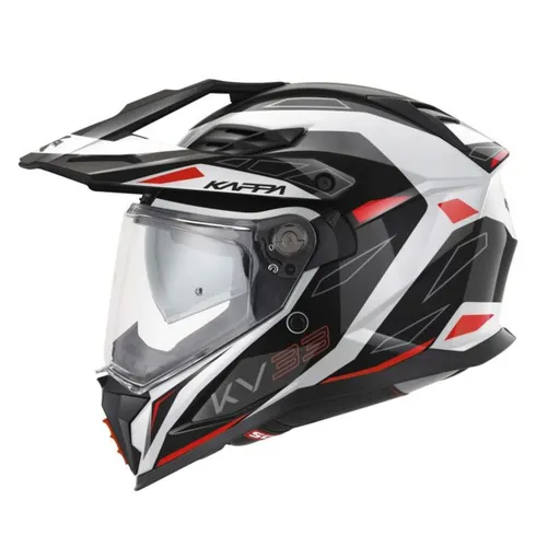 Integral Helm Enduro Kv33 Wizard Weiß Schwarz Rot KAPPAMOTO Größe M