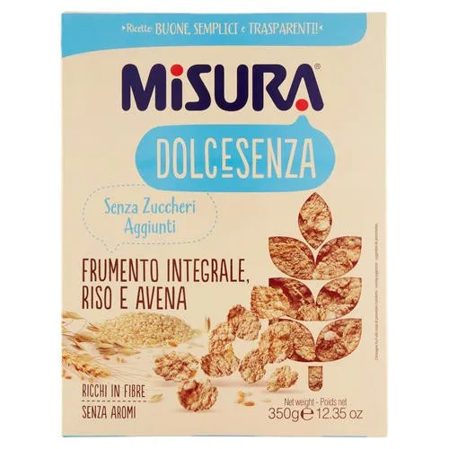 Misura Dolcesenza Frumento Integrale Riso E Avena 350g