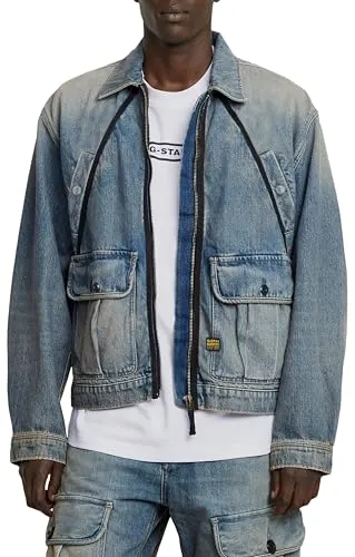 G-STAR Coach Zip Jacket - Stylische Coach-Jacke mit Reißverschluss, bietet hohen Tragekomfort und eine bequeme Passform für jeden Anlass.