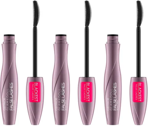 Catrice Mascara Glam&Doll False Lashes Mascara, 3-tlg., mit gebogerner Elastomerbürste