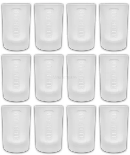 Jägermeister Shotglas Gläser-Set - 12x Milchglas Shotgläser - Schnapsgläser Set mit 12 eleganten Milchglas Shotgläsern, perfekt für gesellige Abende und Partys.