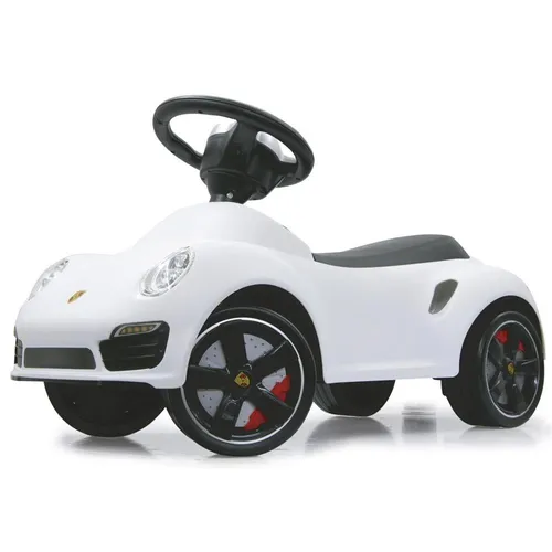 Jamara Rutscher Porsche 911 weiß 1,5+ - Kinderfahrzeug im Porsche 911 Design, fördert die motorischen Fähigkeiten und sorgt für viel Fahrspaß im Freien.