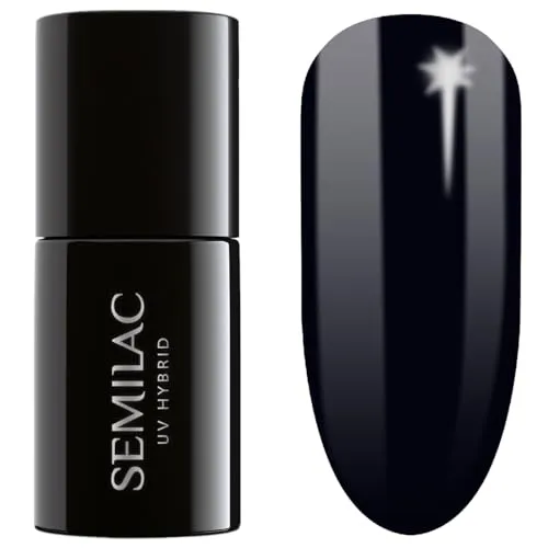 Semilac UV Nagellack Hybrid 420 Safari Night Blue 7ml Kollektion Into Her Nature