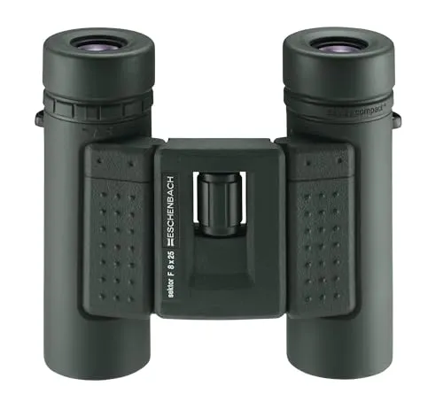 Eschenbach Optik Fernglas Sektor F 8x25 Compact+ - Wasserdichtes, faltbares Fernglas für Tier- und Naturbeobachtungen. Leicht, handlich und mit optimaler Farbtreue, ideal auch bei schwachem Licht. Perfekt für Outdoor-Enthusiasten.