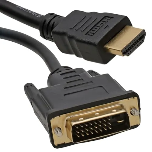 kenable DVI-D 24+1 Männlich Zum HDMI Digital Video Kabel Anschlusskabel Vergoldeten 1 m [1 Meter/1m]