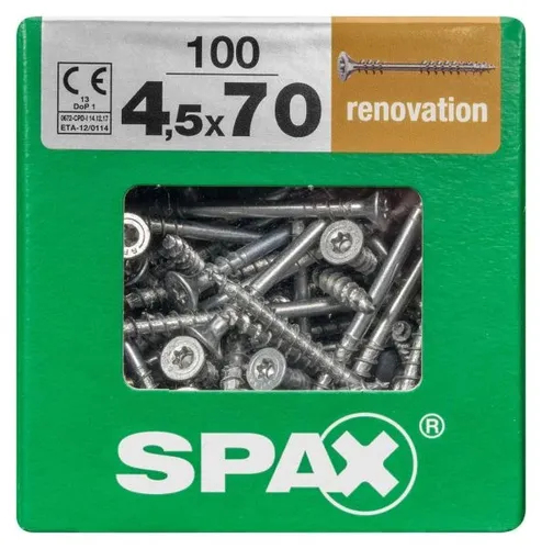 Spax Verlegeschrauben 4.5 x 70 mm TX 20 - 100 Stk. Schraube