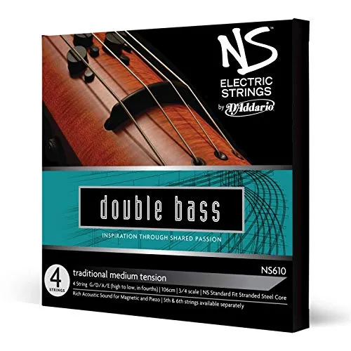 Produktbild D'Addario NS610 Elektrik-Kontrabass Saitensatz mehrfach verdrillter Stahlkern Medium